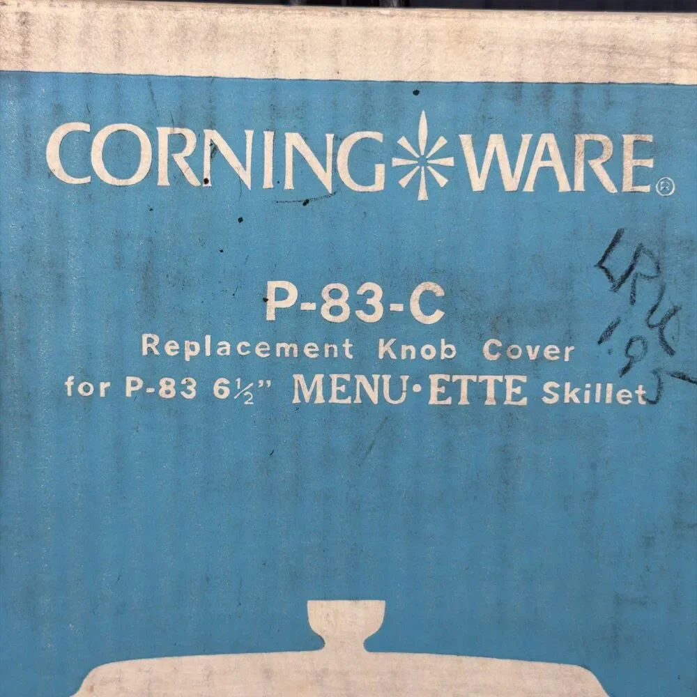 NOS Vintage Corning Ware P-83-C Replacement Glass Lid Cover for P-83 Skillet